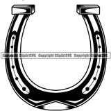 Horse Horses HorseShoe Stallion Equestrian Racing Racehorse Jockey Animal Thoroughbred Horseback Animal Badge Logo Symbol Tattoo Black Silhouette Symbol Clipart SVG