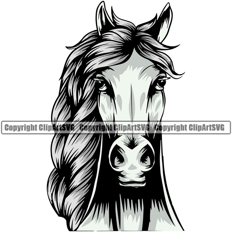 Horse Horses Stallion Equestrian Racing Racehorse Jockey Animal Thoroughbred Horseback Animal Badge Logo Symbol Tattoo Black Silhouette Symbol Clipart SVG