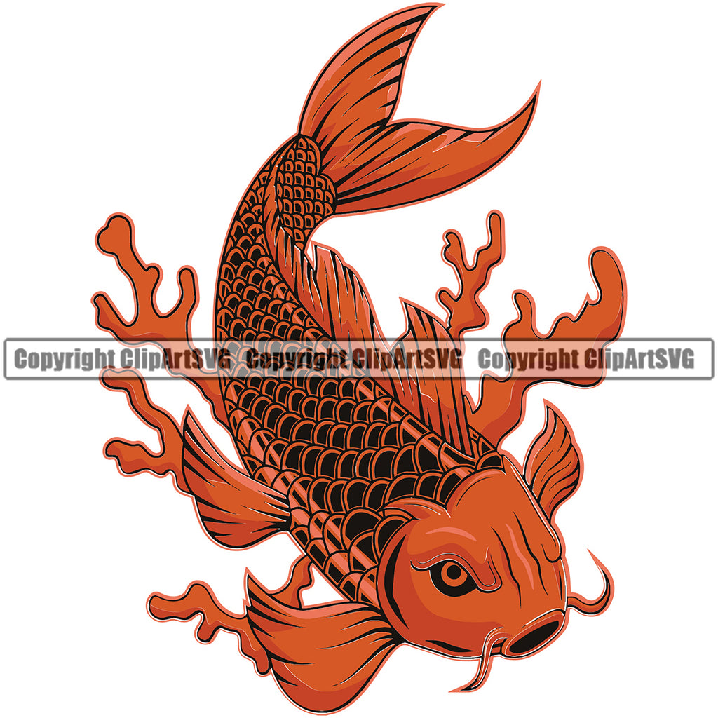 Dan's Oriental Koi Fish Tattoo Design - Zealand Tattoo
