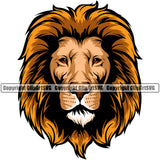 Lion Lions Wild Big Cat Wildlife Predator Beast King Of The Jungle Nature Zoo Animal Badge Logo Symbol Tattoo Color Symbol Clipart SVG