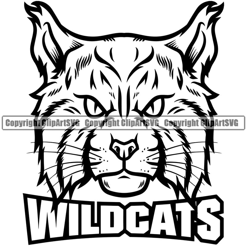 Lynx Lynxs Wild Big Cat Wildlife Predator Beast King Of The Jungle Nature Zoo Animal Badge Logo Symbol Tattoo Black Silhouette Combo Symbol Clipart SVG