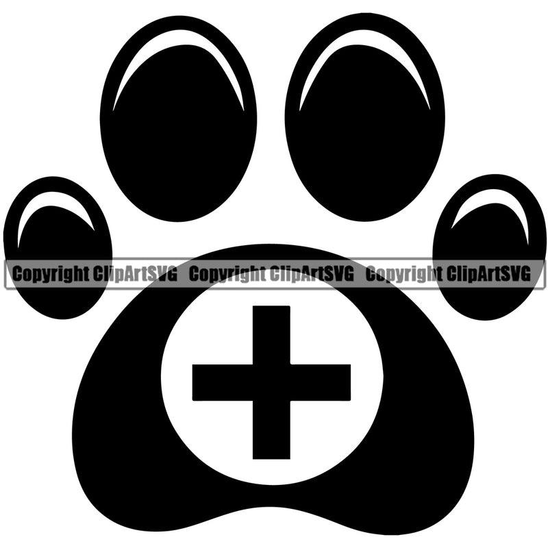 Dog Dogs Cat Cats Rescue Pet Vet Help Care Love Paw Puppy Pup Sitter Sitting Walker Walking Art Artwork Design Logo Paw Print Black Silhouette Symbol Clipart SVG