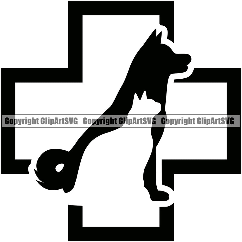 Dog Dogs Cat Cats Pet Rescue Vet Love Help Care Paw Puppy Pup Sitter Sitting Walker Walking Art Artwork Design Logo Paw Print Black Silhouette Symbol Clipart SVG