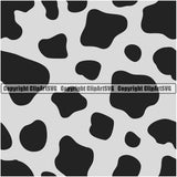 Cow Cows Seamless Pattern Safari Jungle Grey Fur Texture Designer Animal Print Luxury Logo Symbol Clipart SVG