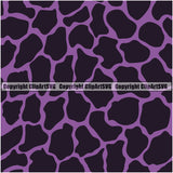 Giraffe Giraffes Seamless Pattern Safari Jungle Purple Fur Texture Designer Animal Print Luxury Logo Symbol Clipart SVG
