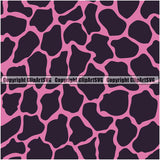 Giraffe Giraffes Seamless Pattern Safari Jungle Light Pink Fur Texture Designer Animal Print Luxury Logo Symbol Clipart SVG