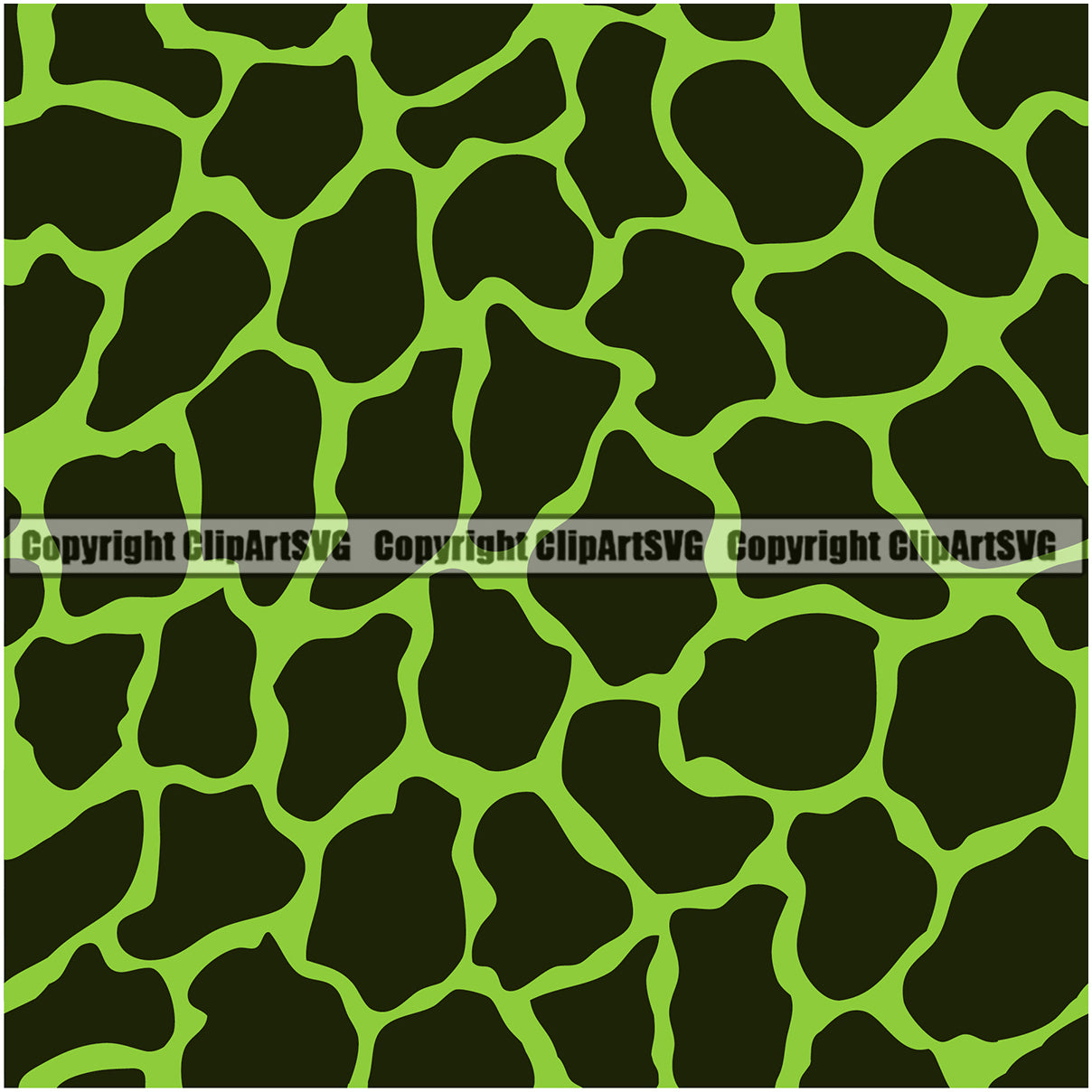 Giraffe Giraffes Seamless Pattern Safari Jungle Green Fur Texture ...