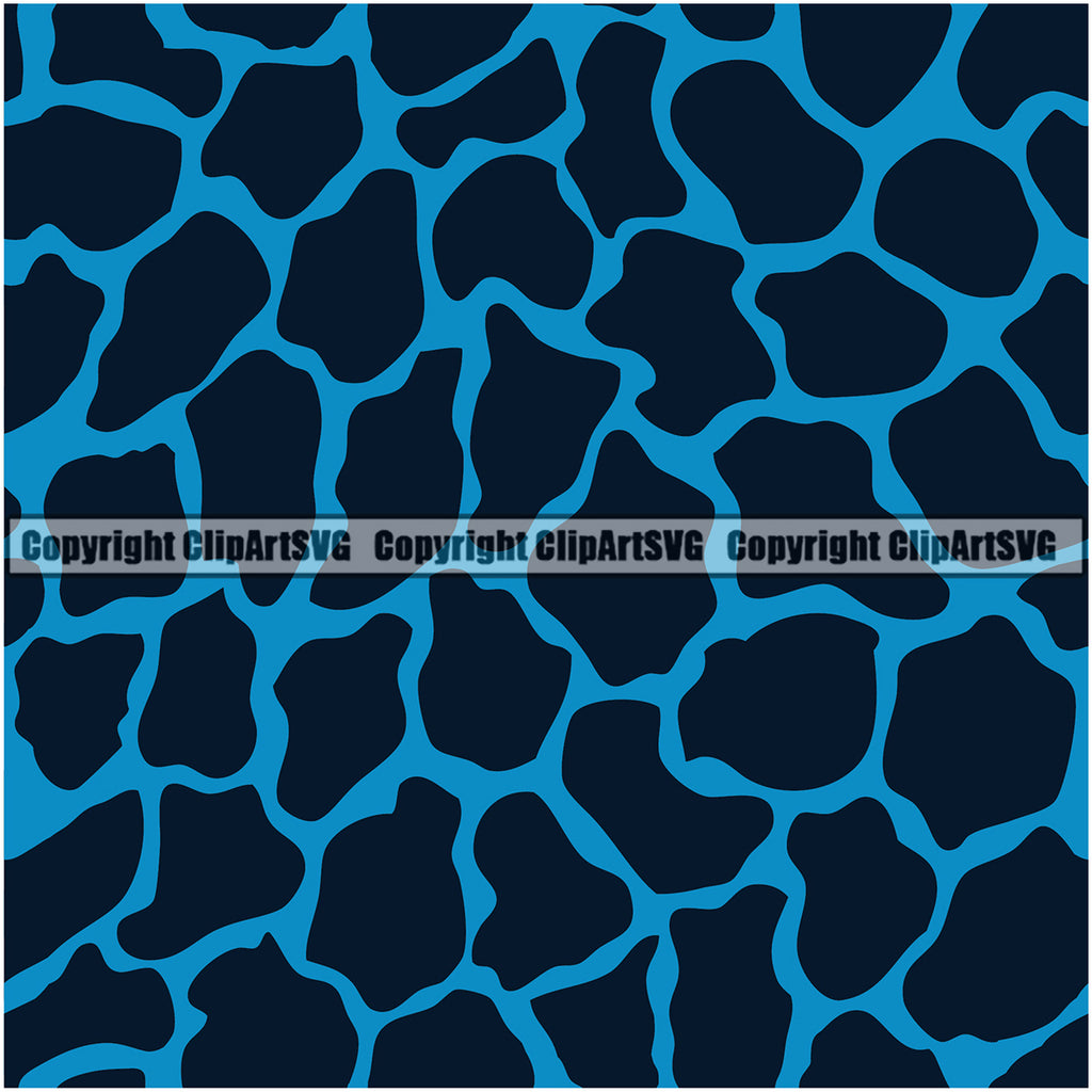 blue giraffe pattern