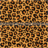 Leopard Leopards Seamless Pattern Safari Jungle Orange Yellow Fur Texture Designer Animal Print Luxury Logo Symbol Clipart SVG
