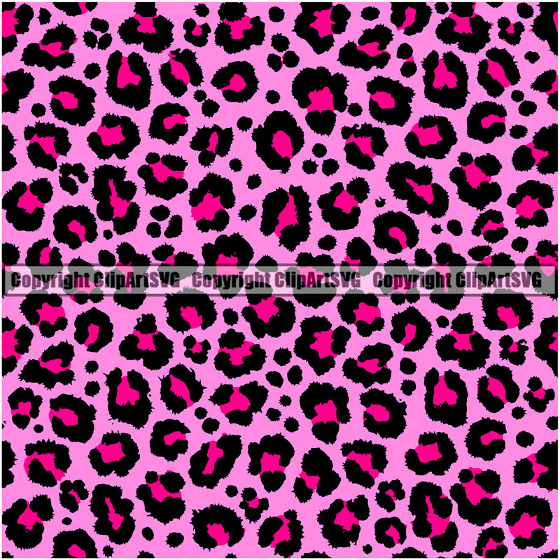 Leopard Leopards Seamless Pattern Safari Jungle Pink Pink Fur Texture Designer Animal Print Luxury Logo Symbol Clipart SVG