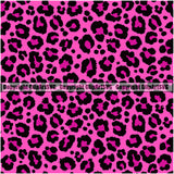 Leopard Leopards Seamless Pattern Safari Jungle Pink Fur Texture Designer Animal Print Luxury Logo Symbol Clipart SVG