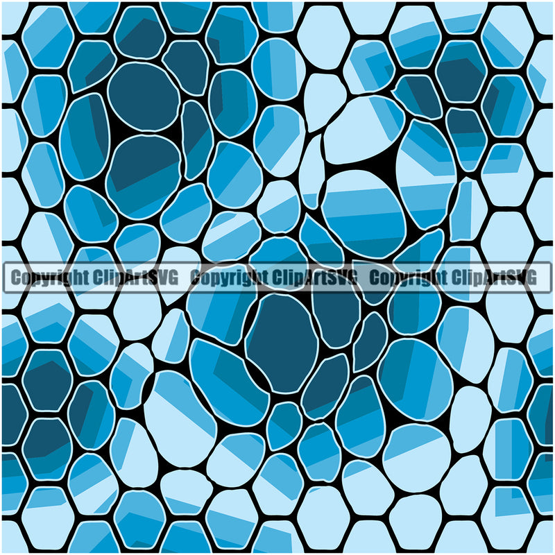 Snake Snakes Seamless Pattern Safari Jungle Blue White Fur Texture Designer Animal Print Luxury Logo Symbol Clipart SVG