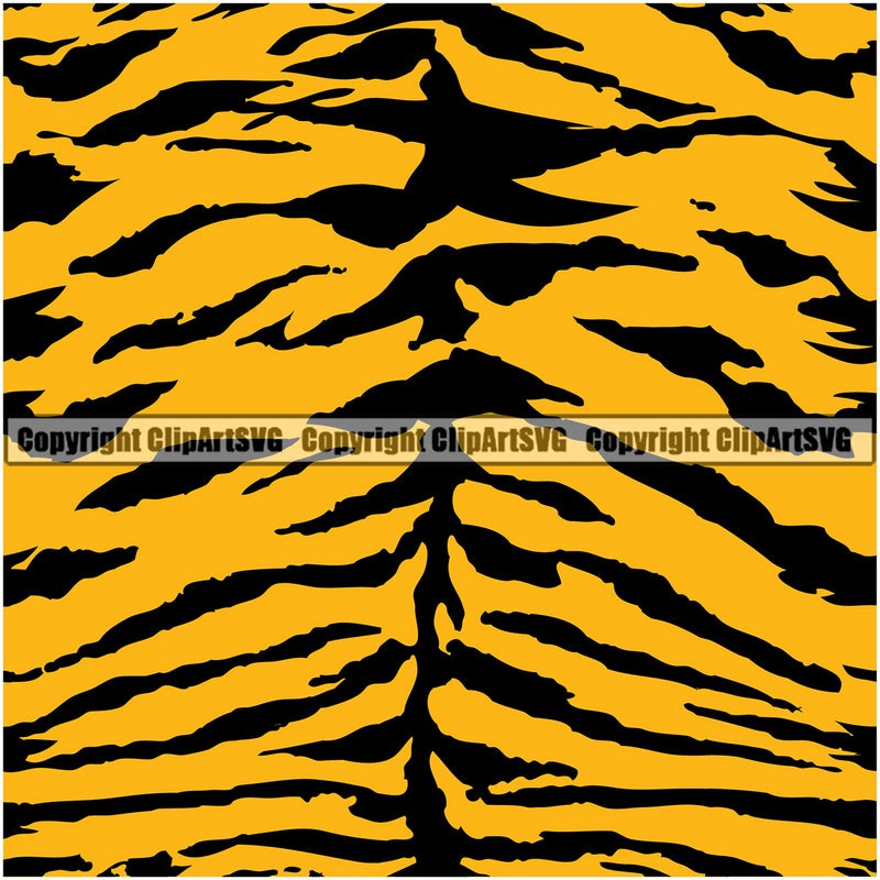 Tiger Tigers Seamless Pattern Safari Jungle Light Yellow Fur Texture Designer Animal Print Luxury Logo Symbol Clipart SVG