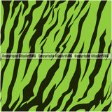 Tiger Tigers Seamless Pattern Safari Jungle Fur Texture Designer Animal Print Luxury Green Logo Symbol Clipart SVG