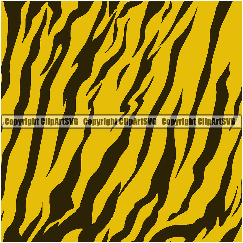 Tiger Tigers Seamless Pattern Safari Jungle Orange Black Silhouette Fur  Texture Animal Print Designer Luxury Logo Symbol Clipart SVG – ClipArt SVG