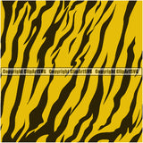 Tiger Tigers Seamless Pattern Safari Jungle Orange Fur Texture Designer Luxury Animal Print Logo Symbol Clipart SVG