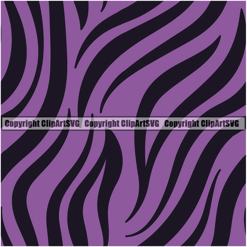 Tiger Tigers Seamless Pattern Safari Jungle Purple Fur Texture Designer Animal Print Luxury Logo Symbol Clipart SVG