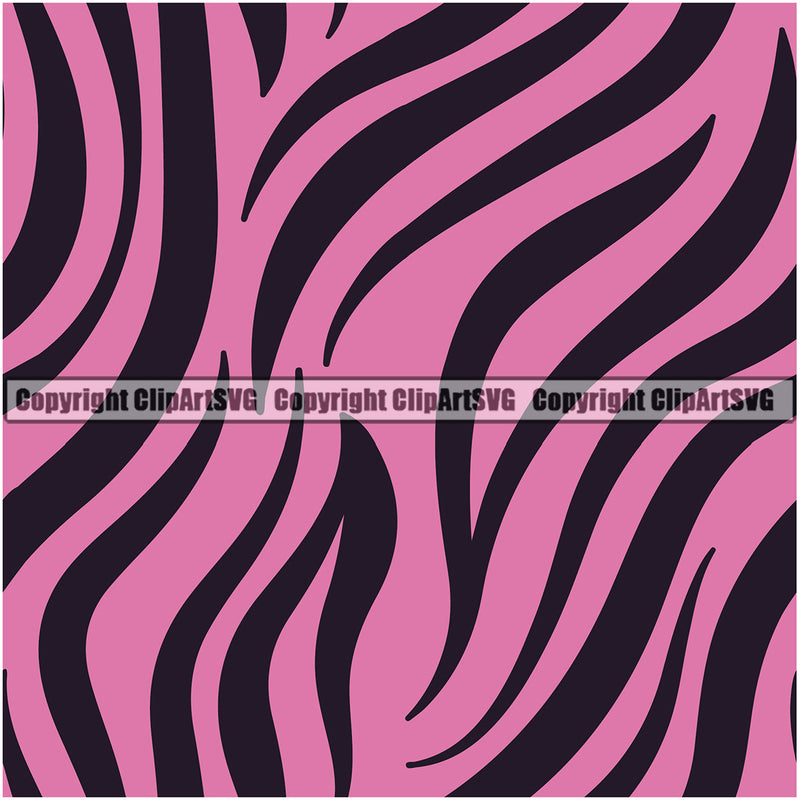 Tiger Tigers Seamless Pattern Safari Jungle Light Pink Fur Texture Designer Animal Print Luxury Logo Symbol Clipart SVG