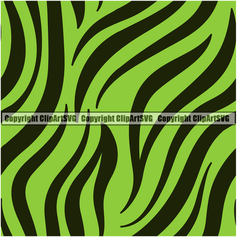 Tiger Tigers Seamless Pattern Safari Jungle Green Fur Texture Designer Animal Print Luxury Logo Symbol Clipart SVG