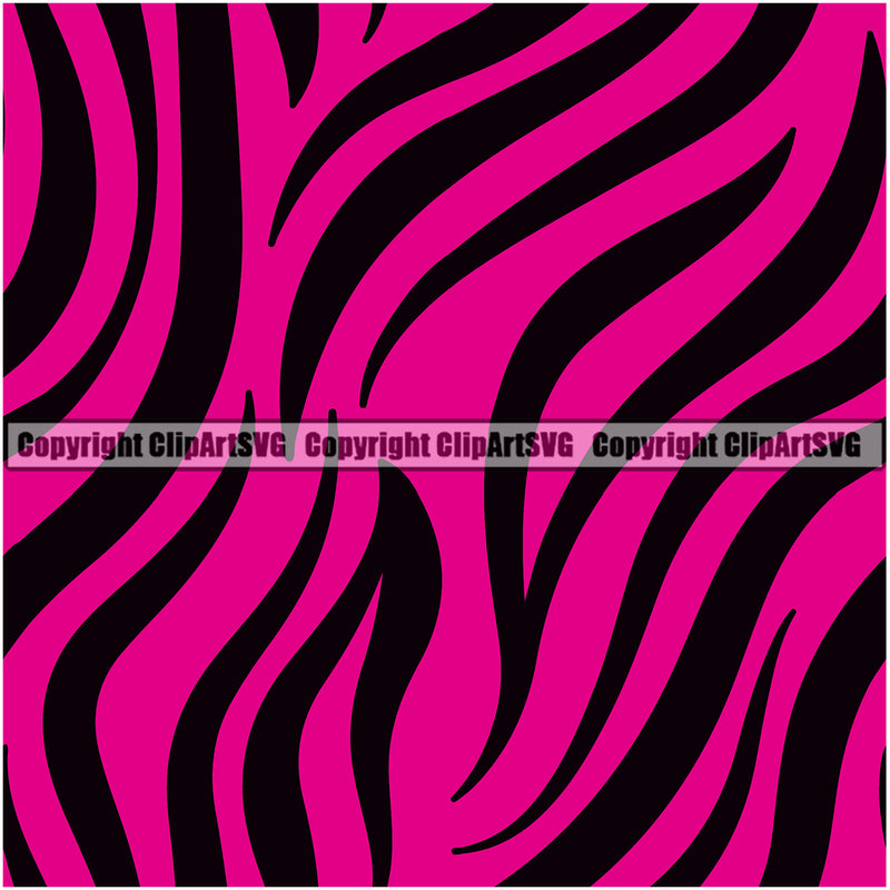 Tiger Tigers Seamless Pattern Safari Jungle Pink Fur Texture Designer Luxury Animal Print Logo Symbol Clipart SVG