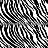 Zebra Zebras Seamless Pattern Safari Jungle Black Silhouette And White Fur Animal Print Texture Designer Luxury Logo Symbol Clipart SVG