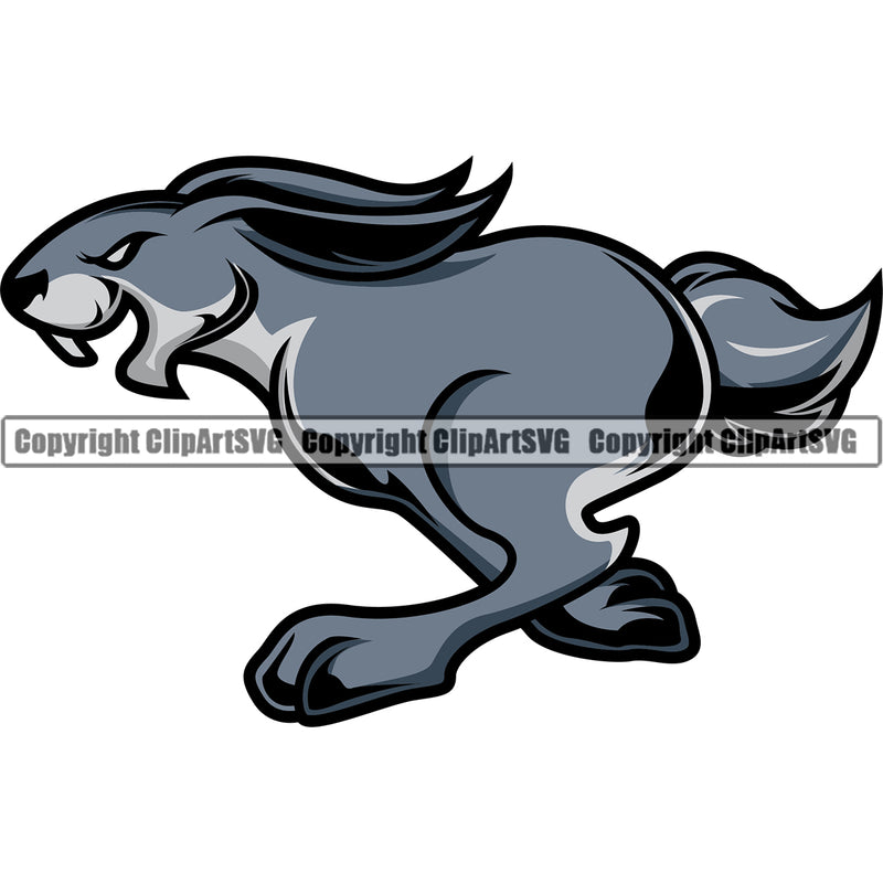 Bunny Rabbit Mascot School Team Animal Rabbits Head Face Sport eSport Game Emblem Sign Badge Icon Label Text Design Color Logo Clipart SVG