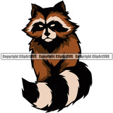 Raccoon Racoon Mascot School Team Animal Raccoons Racoons Head Face Sport eSport Game Emblem Sign Badge Icon Label Text Design Color Logo Clipart SVG