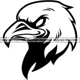 Raven Bird Mascot School Team Animal Ravens Head Face Sport eSport Game Emblem Sign Club Badge Art Icon Label Text Design Logo Clipart SVG