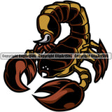 Scorpion Pet Insect Zodiac Horoscope Mascot School Team Wild Animal Scorpions Gang Club Sport eSport Game Emblem Sign Badge Text Design Color Logo Clipart SVG