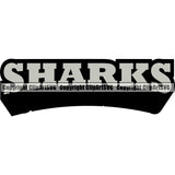 Angry Wildlife Animal Shark Vector Text Word Typography Lettering Logo Symbol Clipart SVG