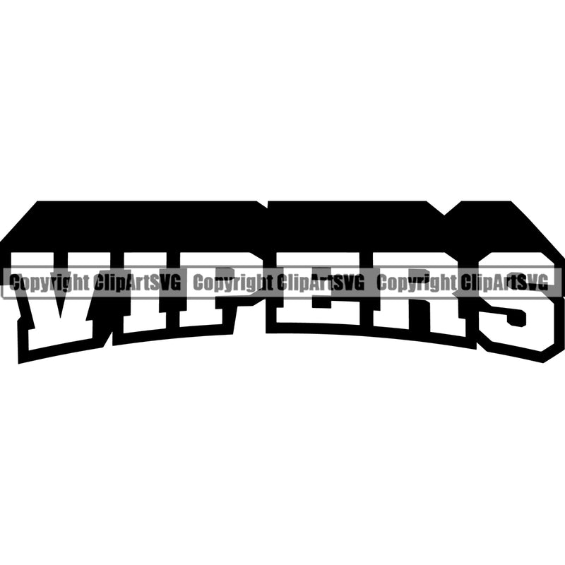 Viper Snake Reptile Pet Mascot School Team Sport eSport Game Emblem Sign Badge Art Icon Animal Vipers Snakes Label Design Text Logo Clipart SVG