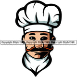 Baker Baking Bake Cook Cooking Cooker Pastry Food Kitchen Chef Baking Logo Vector Design Element Gourmet Restaurant Chef Art Logo Clipart SVG