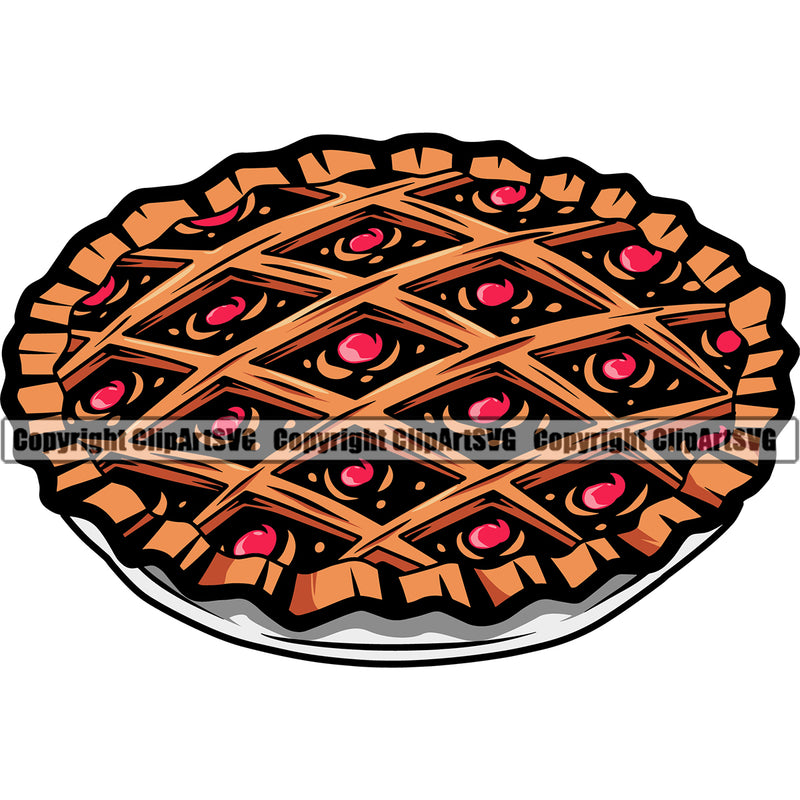 Baker Baking Bake Cook Cooking Cooker Pastry Food Baking Pie Cake Cookies Color Design Element Kitchen Gourmet Restaurant Chef Art Logo Clipart SVG