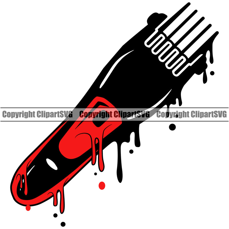 Barber Shop Barbershop Hair Cut Hairdresser Drip Color Haircut Hairstyle Mustache Professional Classic Style Hairstylist Beauty Salon Beard Shave Shaving Groom Grooming Design Element Retro Vintage Business Company Logo Clipart SVG