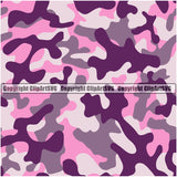 Camo Classic Seamless Pattern Design Purple Color Paintball Army War Combat Camping Nature Sports Military Fashion