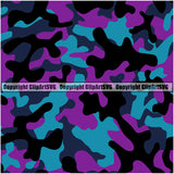 Camo Classic Seamless Pattern Design Purple Color Paintball Army War Combat Camping Nature Vector Military Fashion Jungle Clipart SVG