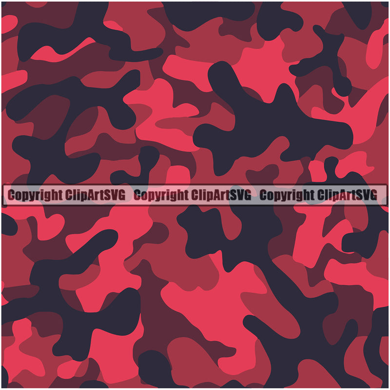 Camo Classic Seamless Pattern Design Nature Sports Military Fashion Vector Paintball Army War Combat Camping Clipart SVG