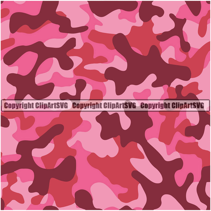 Camo Classic Seamless Pattern Design Paintball Army War Combat Camping Nature Sports Military Fashion Vector Outdoor Hunting Clipart SVG