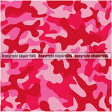 Camo Classic Seamless Pattern Design Deep Pink Color Sports Military Fashion Vector Paintball Army War Combat Camping Nature Clipart SVG