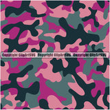 Camo Classic Seamless Pattern Design Pink Color Camping Nature Sports Military Fashion Vector Fishing Paintball Army War Combat Clipart SVG