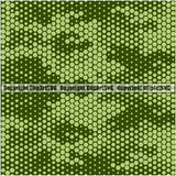 Camo Hexagon Woodland Seamless Pattern Design Green Color Vector Camping Nature Sports Military Fashion Army War Combat Wilderness Clipart SVG