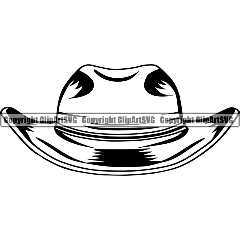 Cowboy Western Texas Vintage American Country Rodeo Cowboy Hat Leather Cap Vector Design Element Traditional Retro Old Wild West Art Design Isolated Rancher Logo Clipart SVG