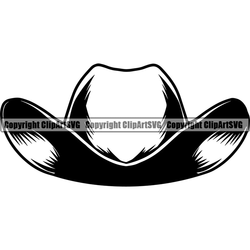 Cowboy Hat Leather Cap Western Texas Vintage American Country Rodeo Traditional Cowboy Mascot Design Element Retro Old Wild West Art Design Isolated Rancher Logo Clipart SVG