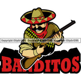 Cowboy Western Texas Vintage American Country Rodeo Traditional Retro Mexican Banditos Mascot Color Body And Color Quote Text Design Element Wild West Art Design Isolated Rancher Logo Clipart SVG