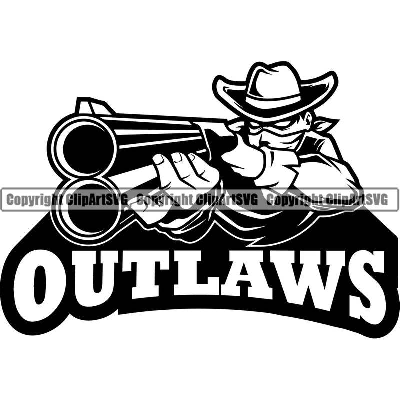 Cowboy Sports Mascot Western Texas Vintage American Country Rodeo Cowboy Outlaws Quote Design Element Traditional Retro Old Wild West Art Design Isolated Rancher Logo Clipart SVG