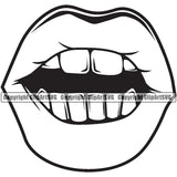 Lips Gold Teeth Gangster Grill Thug Mean Mug Bling Jewelry Design Element Face Sexy Mouth Position Head Cartoon Character Mascot Creation Create Art Artwork Creator Business Company Logo Clipart SVG