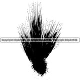Blood Splatter Black Color Design Element Splatter Black Silhouette Spill Spilling Splash Splashing Vector Horror Scary Wet Clipart SVG