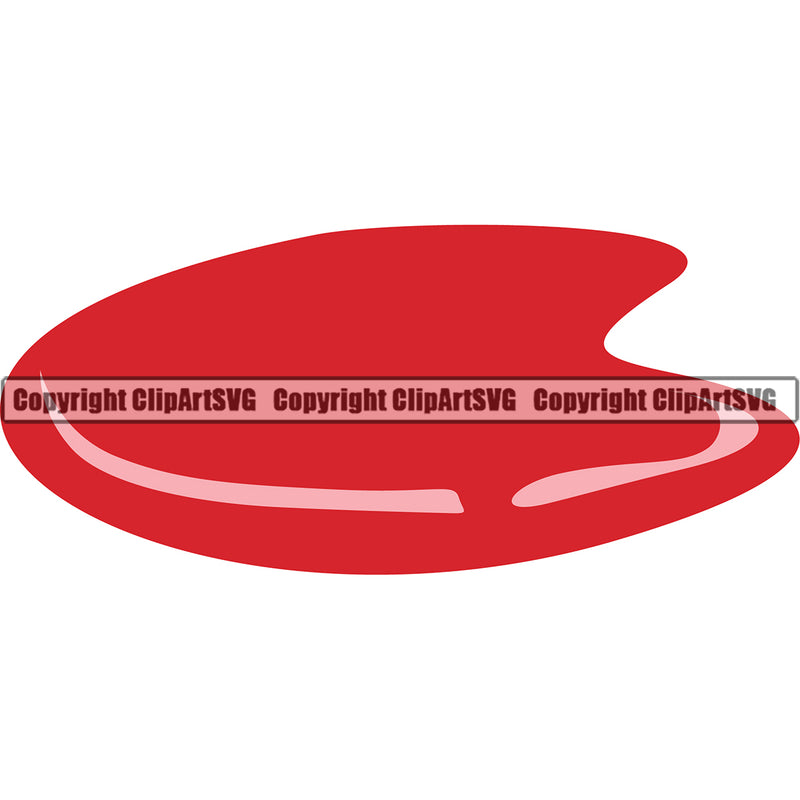 Blood Puddle Red Color Design Element Drip Dripping Melt Melting Drop Dropping Horror Scary Wet Liquid Clipart SVG