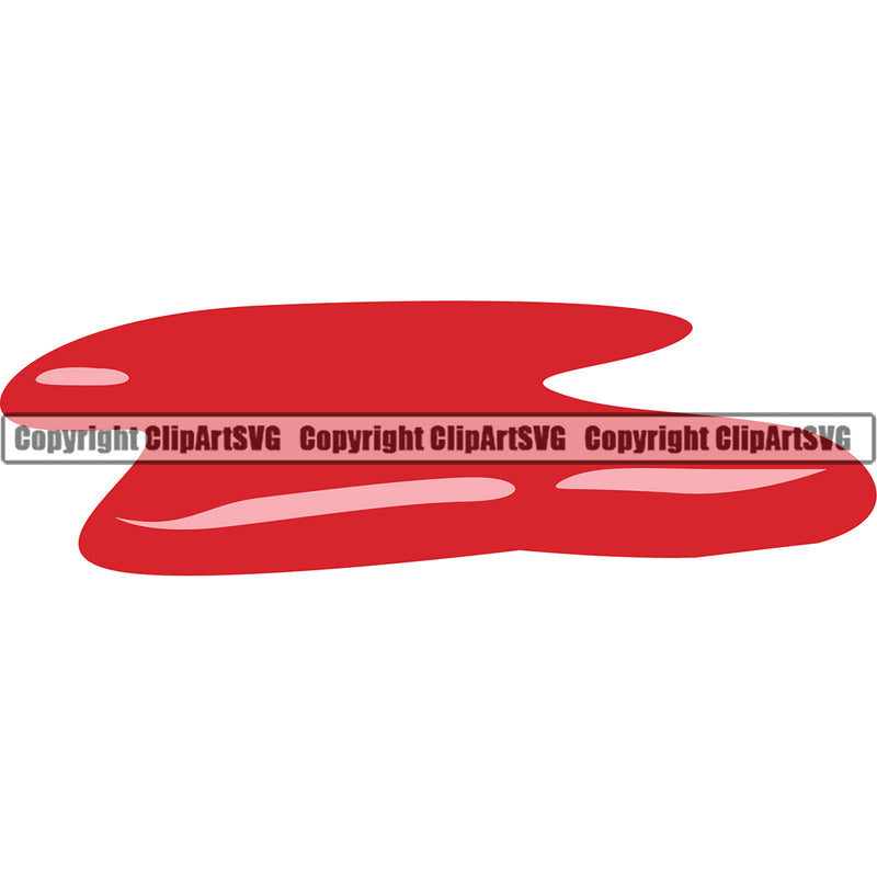 Blood Puddle Red Color Design Element Drip Dripping Melt Melting Drop Dropping Splatter Spill Bloody Horror Scary Clipart SVG