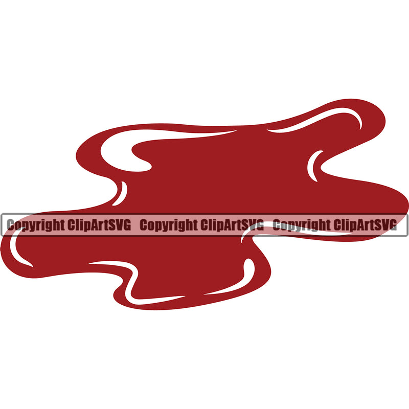 Blood Liquid Red Color Design Element Spilling Drip Dripping Melt Melting Drop Dropping Horror Scary Wet Vector Clipart SVG